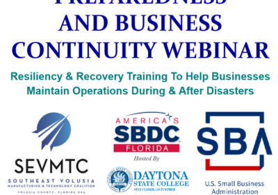 Volusia County Disaster Preparedness and Business Continuity Webinar Presentations